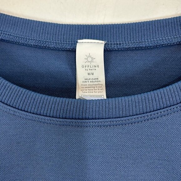 Women’s OFFLINE By Aerie Sidewalk Seamless Long Sleeve Cropped shirt size medium - Picture 5 of 11